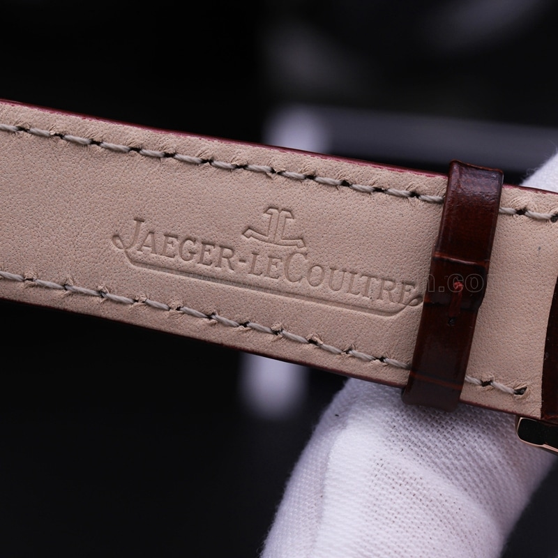 Jaeger-LeCoultre Master Ultra Thin Moon Phase Men's Rose Gold Watch Review Logo Images