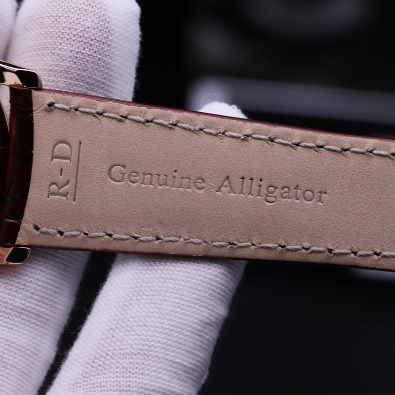 Jaeger-LeCoultre Master Ultra Thin Moon Phase Men's Rose Gold Watch Review Logo Images