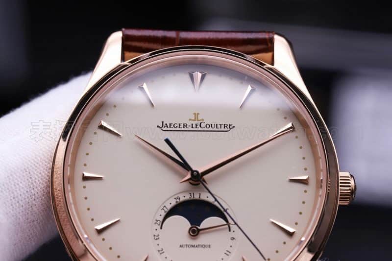 Jaeger-LeCoultre Master Series Moon Phase Ultra-Thin Men's Watch Rose Gold Watch Review | Detailed Photos