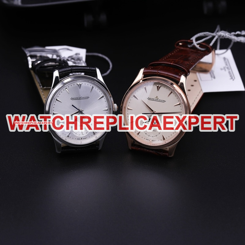 Jaeger-LeCoultre Master Ultra Thin Moon Phase Men's Watch Rose Gold Watch Review - Front View