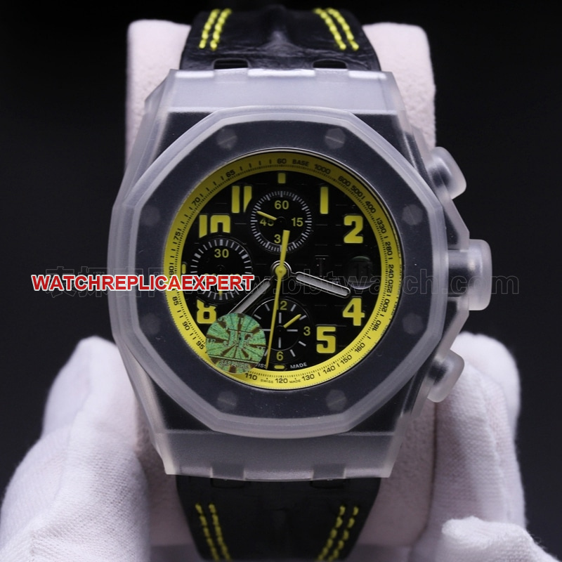 JF Audemars Piguet 26176FO Carbon Fiber 42mm Diameter 3126 Movement Men's Watch Review Front View