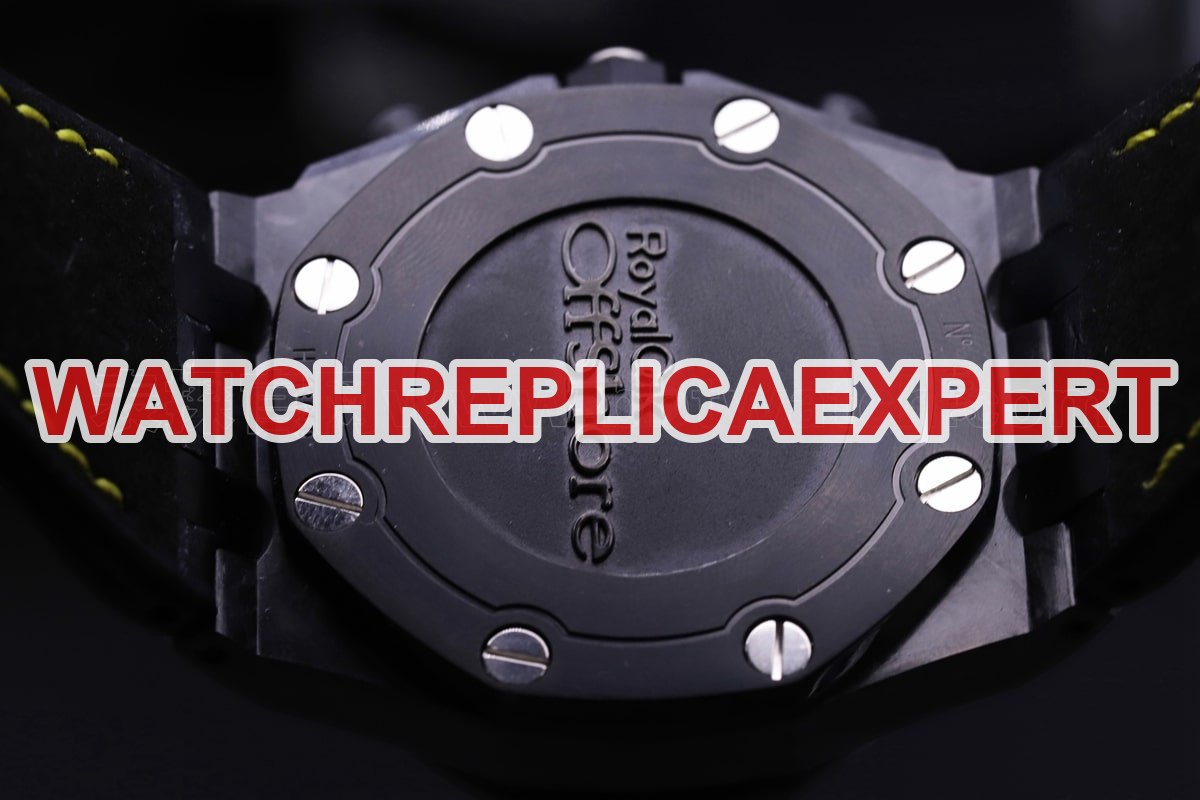 JF Audemars Piguet 26176FO Carbon Fiber 42mm diameter 3126 movement men's watch review case back photos