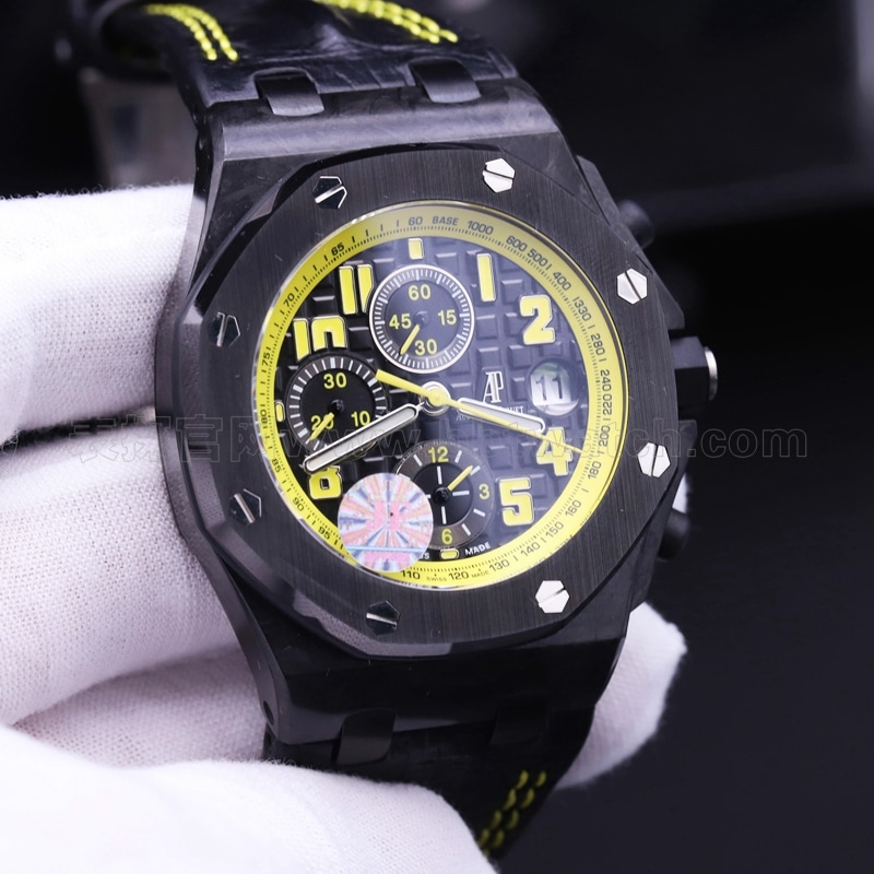 JF Audemars Piguet 26176FO Carbon Fiber 42mm Diameter 3126 Movement Men's Watch Review Front View