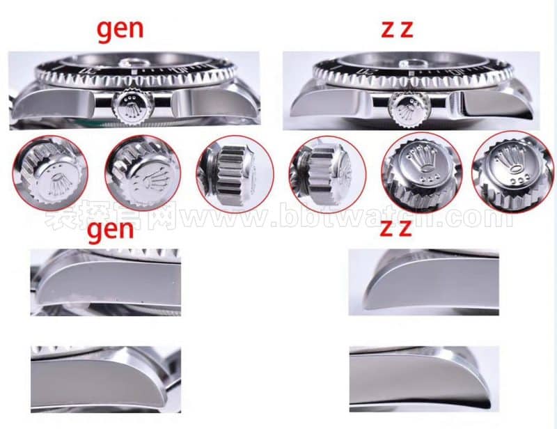 Rolex "Green Sub" and "Black Sub" collectible watches—A Masterpiece from ZZ Factory: Review and Side View Detail Photos
