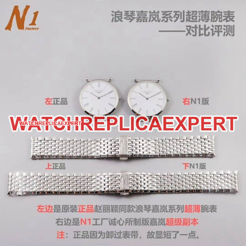 Longines Jialan series ultra-thin quartz watches for men and women watch review - elegant charm L4.755.4.11.6dialdetail shots