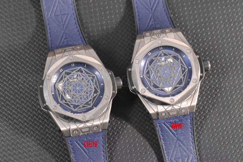 Hublot Tattoo Titanium Blue Watch Review - Unique Aesthetic Front View