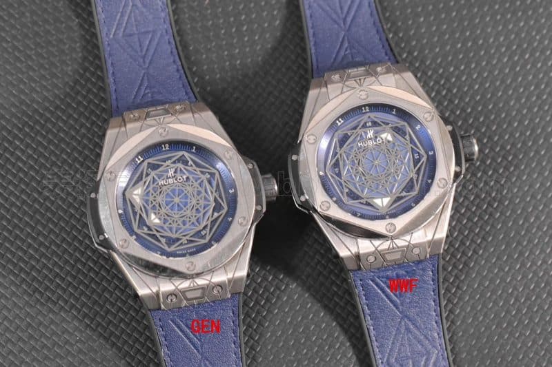 Hublot Tattoo Titanium Blue Watch Review - Unique Aesthetic Front View