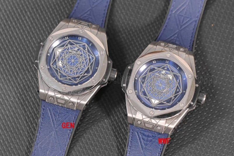 Hublot Tattoo Titanium Blue Watch Review - Unique Aesthetic Front View
