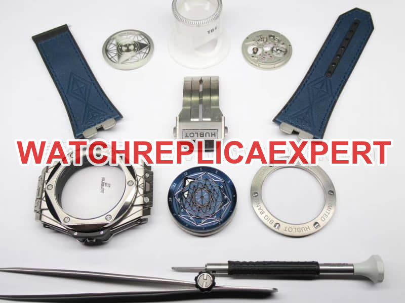 Hublot Tattoo Titanium Blue Watch Review - Unique Aesthetics Parts Chart