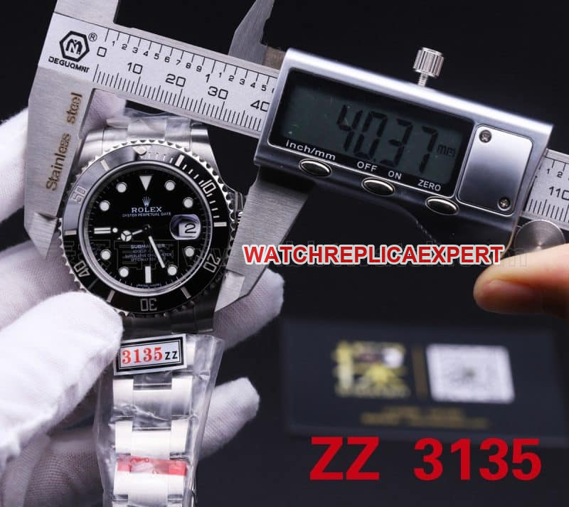 Rolex Black Submariner Watch ZZ Factory vs N Factory V10s Comparison Review with Size Chart