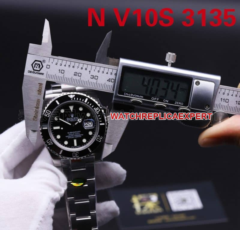 Rolex Black Submariner Watch ZZ Factory vs N Factory V10s Comparison Review with Size Chart