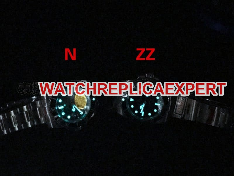 Rolex Submariner ZZ Factory vs. N Factory V10S Comparison Review with Lume Shots