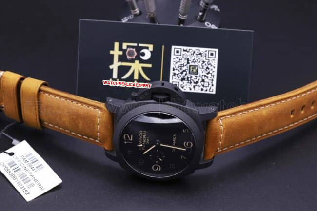 Paneraivs441 new braceletreplica watch review - super cool black warrior front view