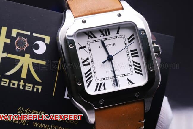 Cartier Santos watchgf factory review front view