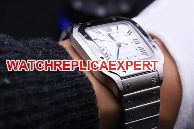 Cartier Santos watchgf factory review detail shots
