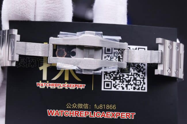 Cartier Santos watchgf factory review clasp picture