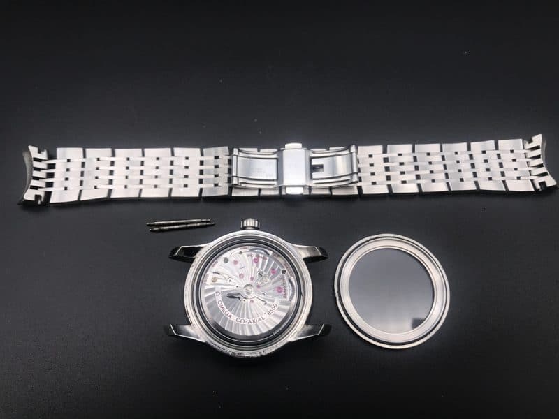 Omega De Ville watch comparison, OEM comparison between small and big manufacturers, detail shots