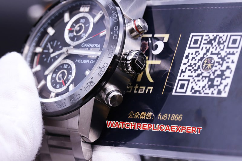 xf factory TAG Heuer watch Carrera racing chronograph stopwatch detail shots