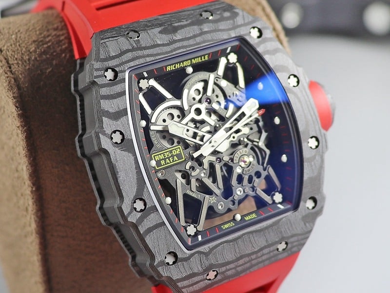 Richard MillereplicaRM035-2 carbon fiber lightweight high quality watch front view