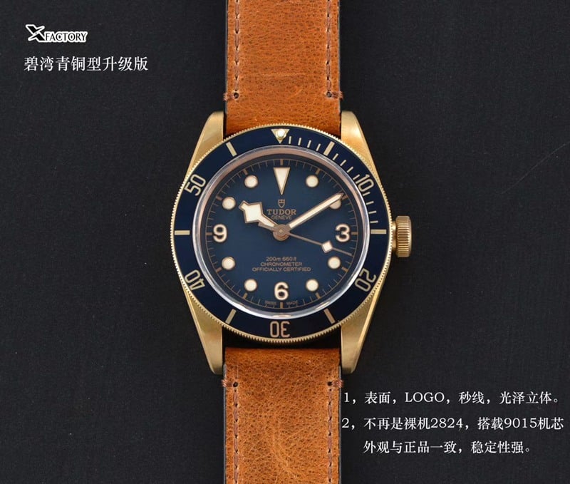 watch xfTudorbronze Biwan series comparison genuine review dial front view