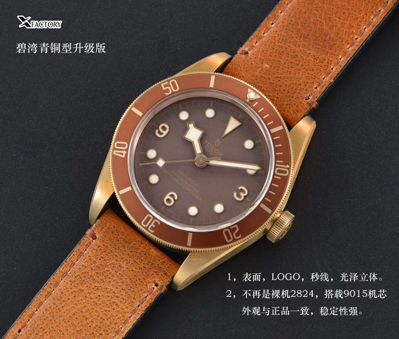 watch xfTudorbronze Biwan series comparison genuine review dial front view