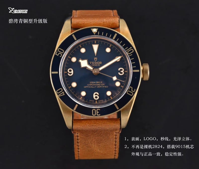 watch xfTudorbronze Biwan series comparison genuine review dial front view