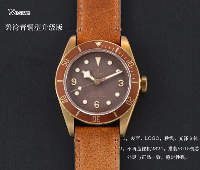 watch xfTudorbronze Biwan series comparison genuine review dial front view