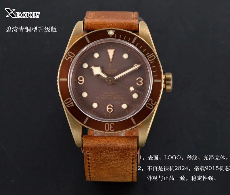 watch xfTudorbronze Biwan series comparison genuine review dial front view
