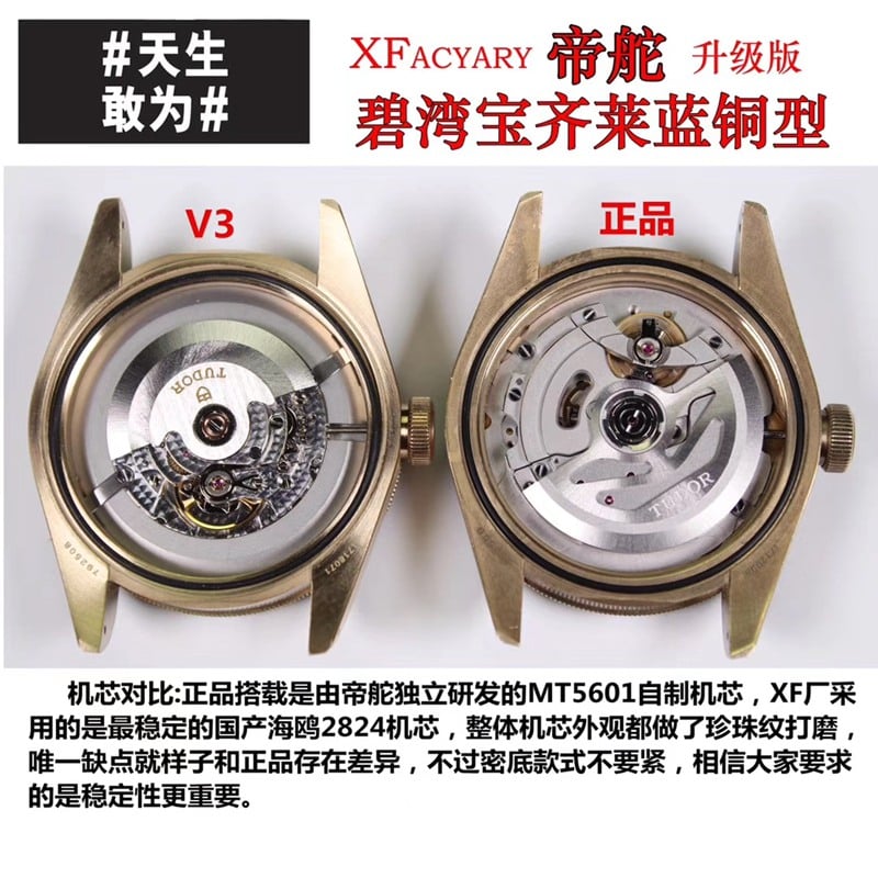 watch xfTudorbronze Biwan series comparison Genuine evaluation braceletmovement chart