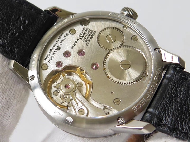 Maurice Lacroix watch square second wheel mysterious time men's watch movement picture