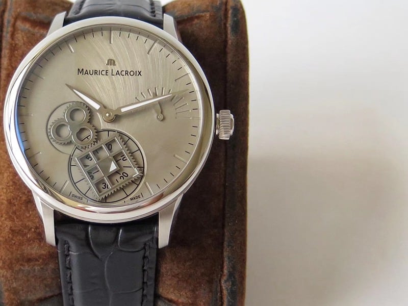 Maurice Lacroix watch square second wheel mysterious time men's watch detail shots