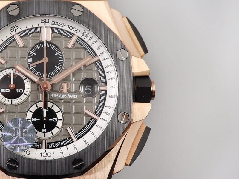 Audemars Piguet Royal Oak Offshore 26416RO Chronograph Series 44mm Diameter Ceramic Bezel Detail Images