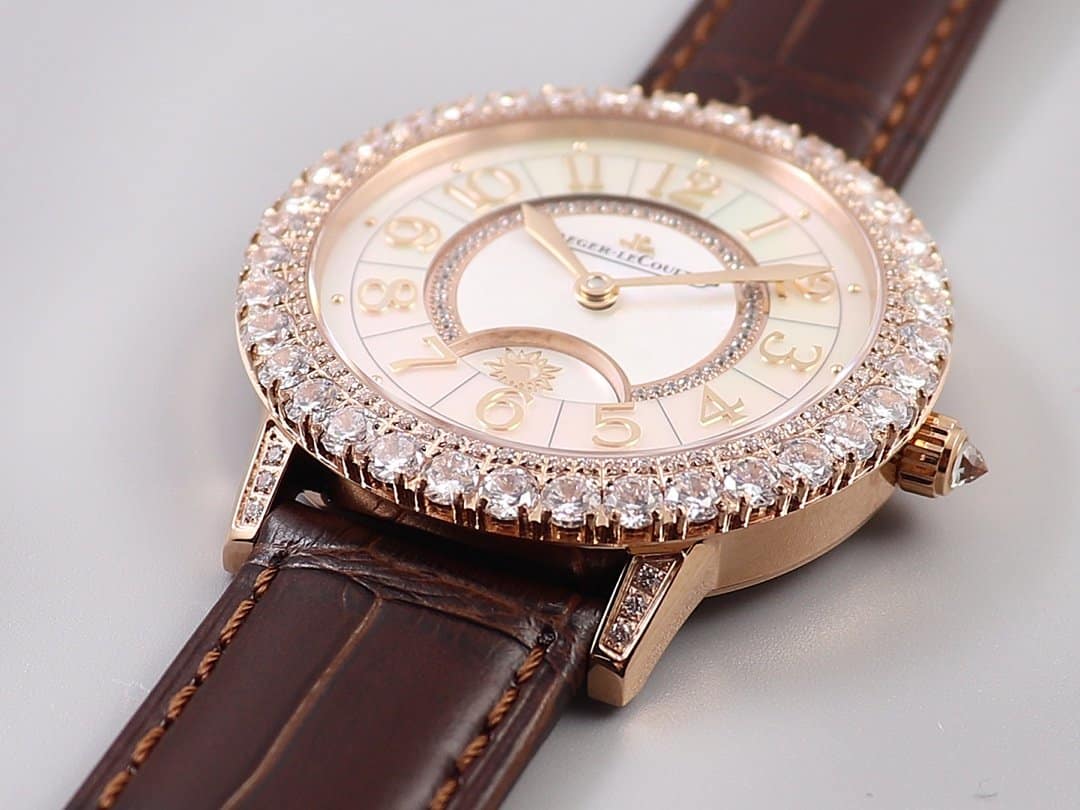 super cloneJaeger-LeCoultre dating ladies' watchq3523570 mechanical high quality detail shots