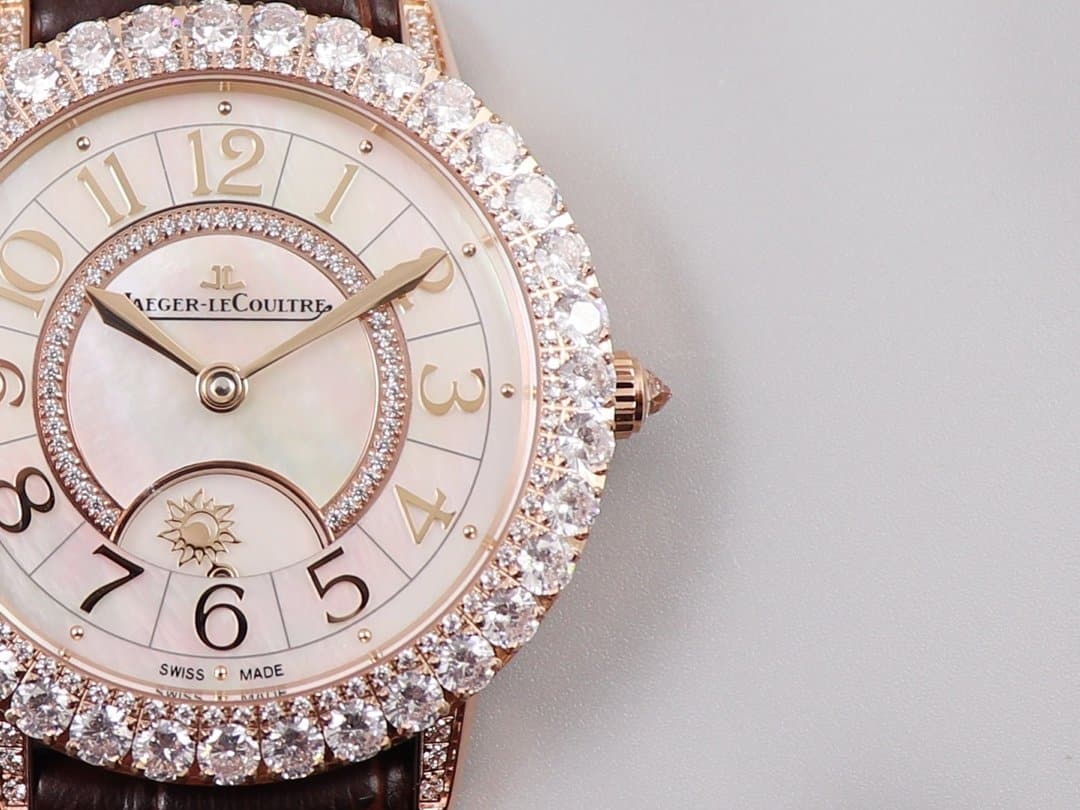 super cloneJaeger-LeCoultre dating ladies' watchq3523570 mechanical high quality detail shots
