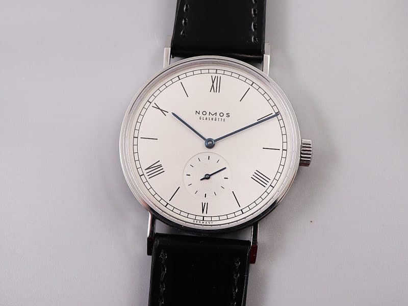 nomos watches nomos minimalist pure men's mechanical front view