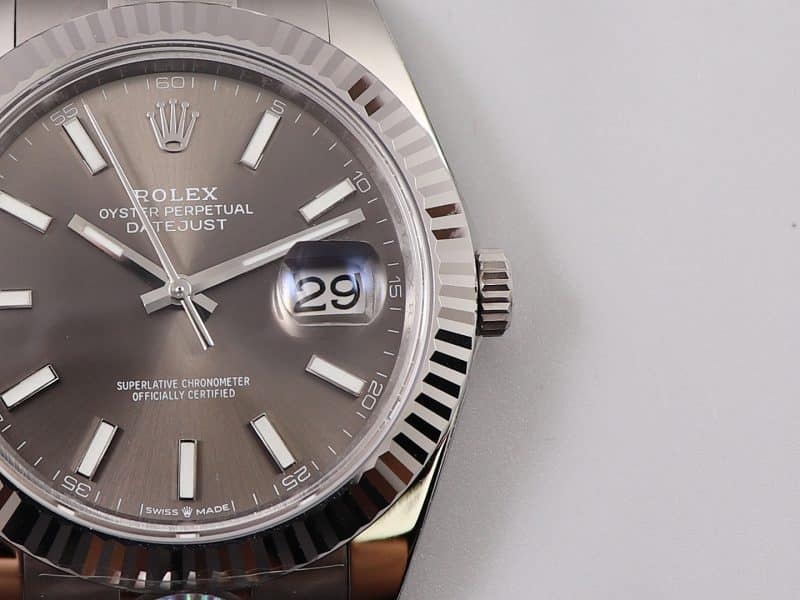 watchar log Rolexm126334-0013 temperament gray plate 904lstainless steeldetail shots