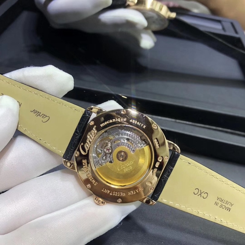 Cartier London series 18K gold set with southern diamond movement picture