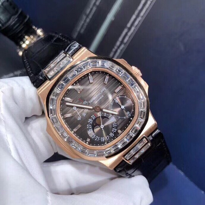 Patek Philippe Sports Series OEM rear real diamond 40mm front view