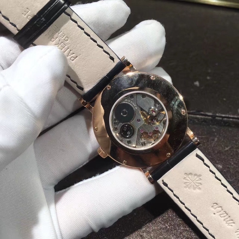 Patek Philippe classical watch series 18K solid gold 36mm Swiss manual mechanical movement diagram