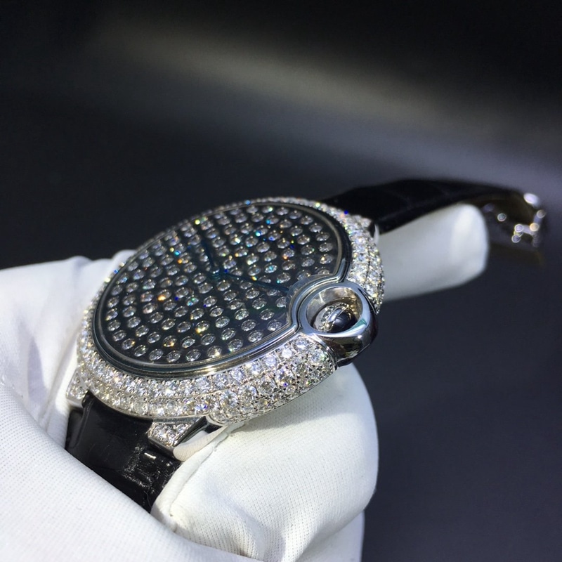 Cartier Blue Balloon Series South African Genuine Diamond 42mm Side View