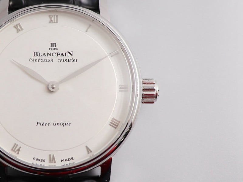 super cloneBlancpain watch erotic classic Roman scale detail shots
