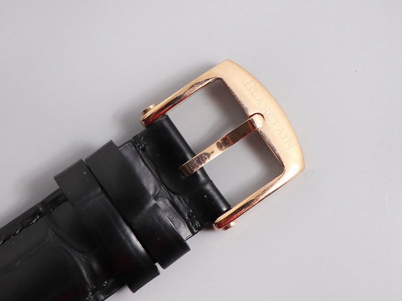 high-quality replicaBlancpain watch erotic classic rose gold Roman scale clasp picture