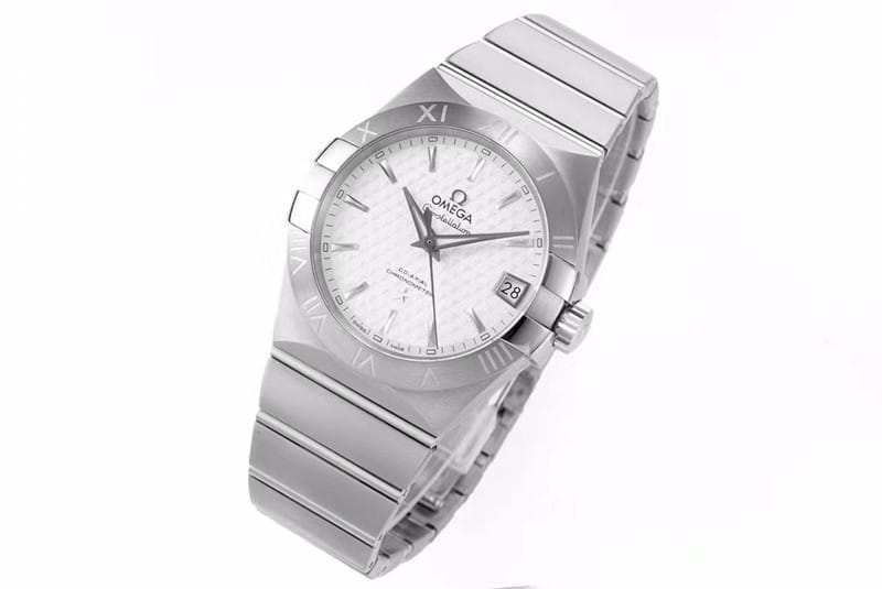 Omega super a watch temperament model vs constellation temperament model 8500 men's mechanical front view