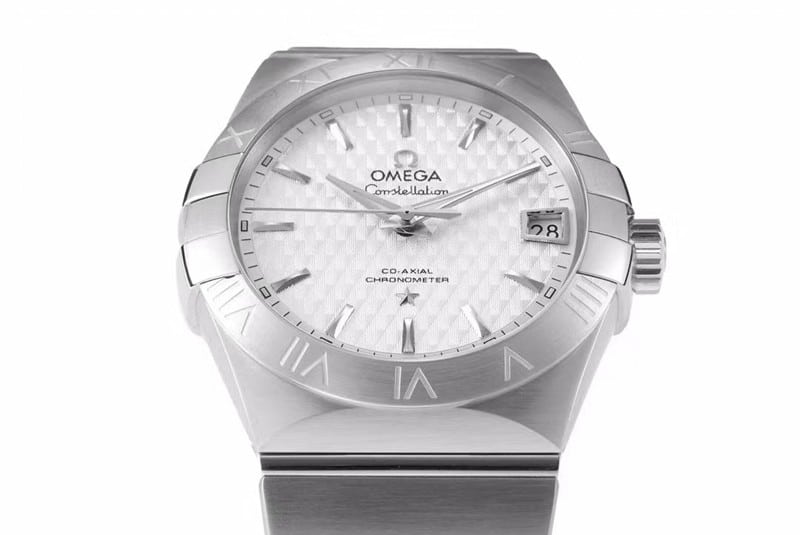 Omega super a watch temperament model vs constellation temperament model 8500 men's mechanical detail shots