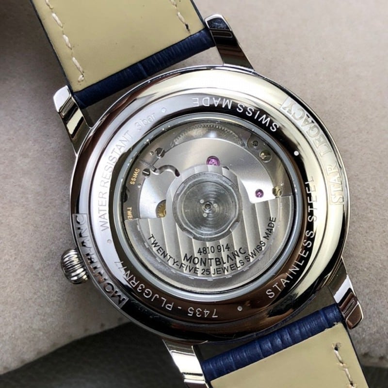 Montblanc watch star bright star shine moon phase dial movement figure
