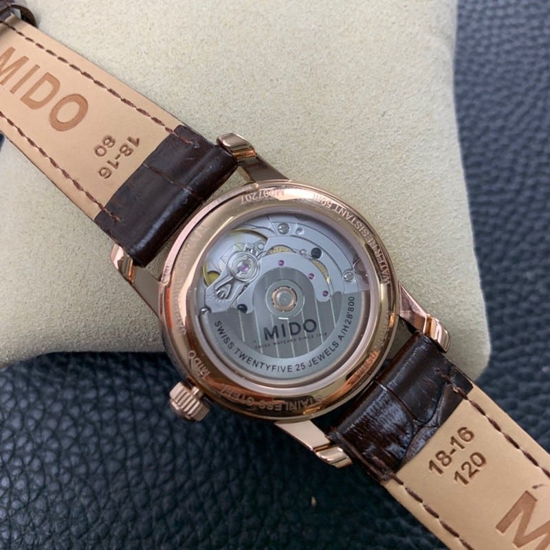Mido ladies' watchsuper Belem Seri mechanical watch movement picture