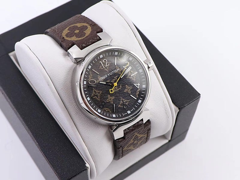 Super cloneLV women's watch 34mm three-dimensional dial high-quality quartz watch front view