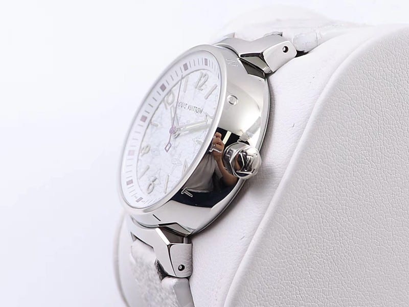 replicaLV women's watch 34mm white dial high-quality quartz watch side view