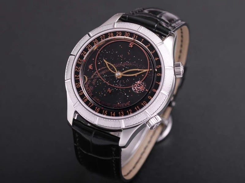 Patek Philippe super a watch complex function starry sky series 5106R/5102/6104 green dial front view