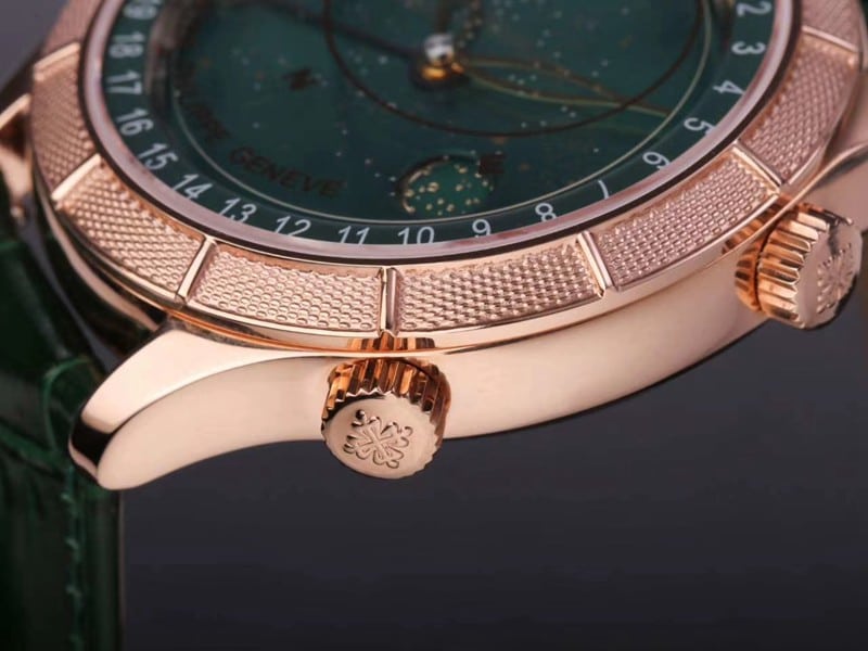 replicaPatek Philippe watch complex function starry sky series 5106R/5102/6104rose goldgreen dialdetail shots